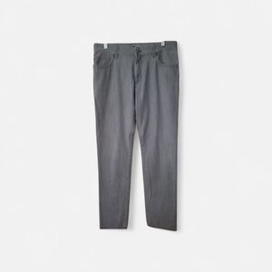 Men's Straight Fit Charcoal Lightweight Pants 33×34